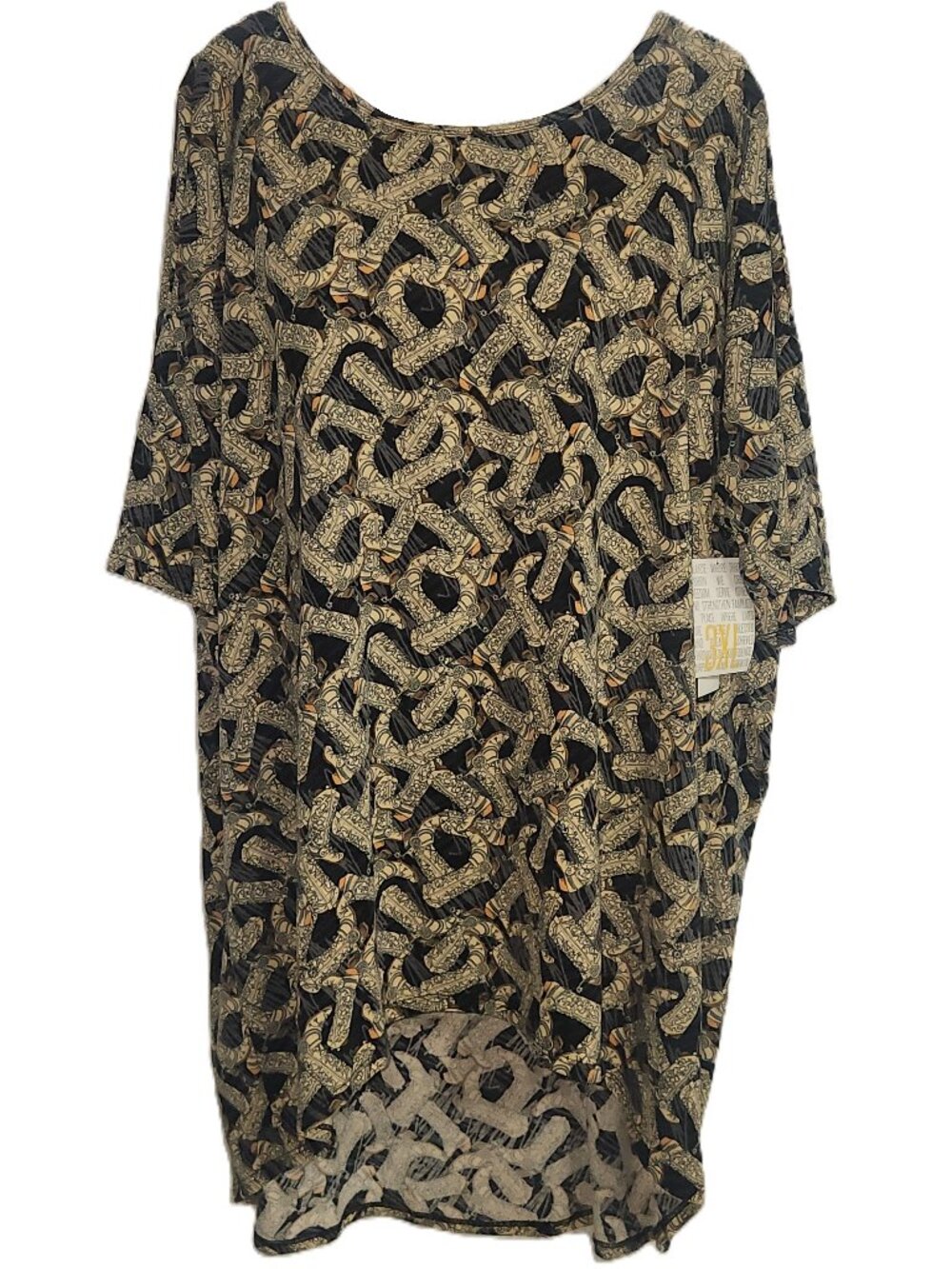 LuLaRoe Irma Tunic Top 3XL	LuLaRoe Irma Tunic Top Cowboy Boots 3XL. Loose, knit